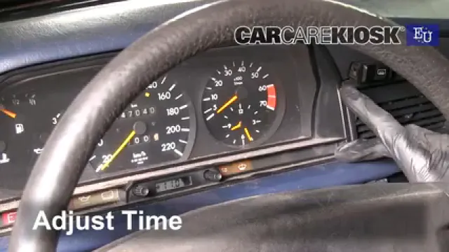 1989 Mercedes-Benz 190E 2.6 2.6L 6 Cyl. Reloj Fijar hora de reloj